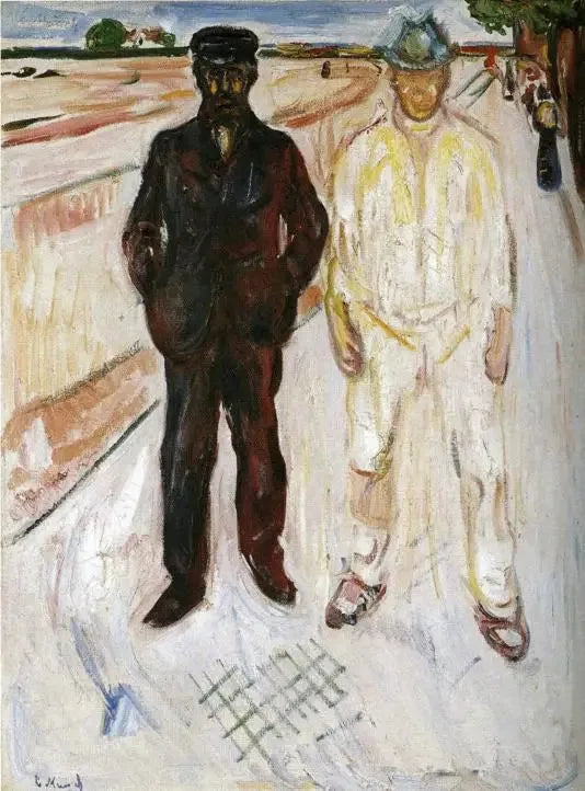 Murarz i Mechanik - Edvard Munch