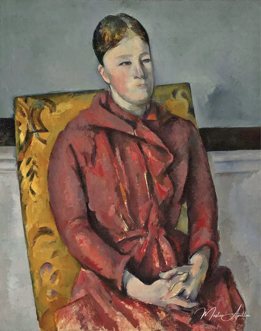 Madame Cézanne au fauteuil jaune - Paul Cézanne - Reproductions de tableaux et peintures haut de gamme