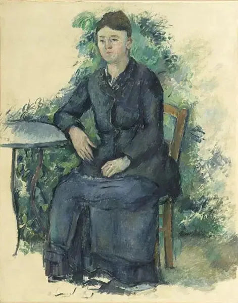 Pani Cézanne w ogrodzie - Paul Cézanne
