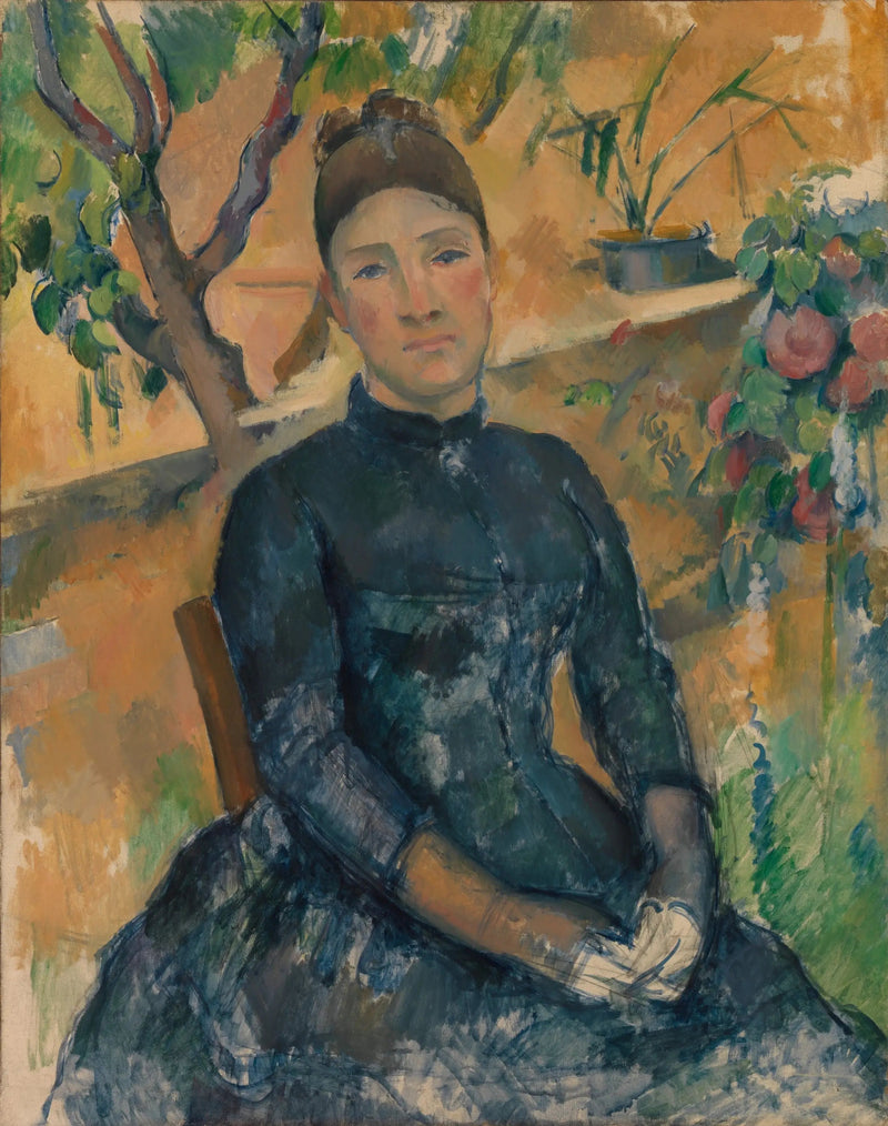 Pani Cézanne w szklarni - Paul Cézanne