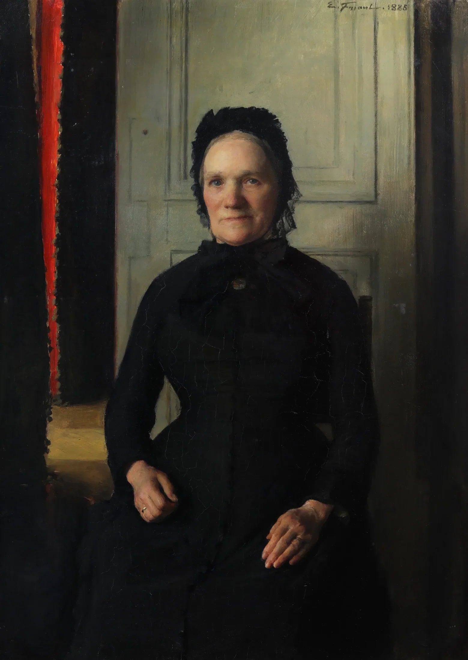 Madame Coquelin Mère - Émile Friant image 1 tableau peint à l’huile sur toile