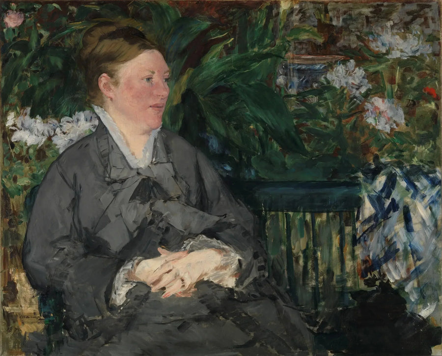 Pani Édouard Manet w szklarni - Édouard Manet