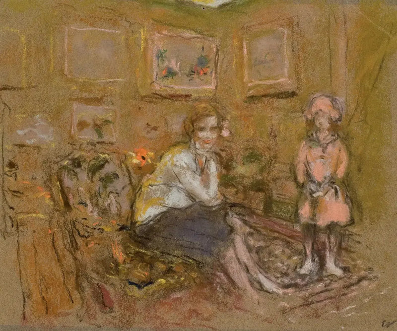 Pani Gaston Lévy i jej córka - Édouard Vuillard