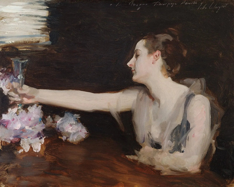 Pani Gautreau wznosząca toast - John Singer Sargent