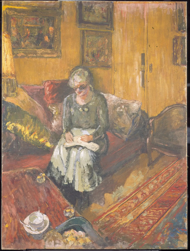 Pani Hessel w boudoirze, ulica de Napoli - Édouard Vuillard