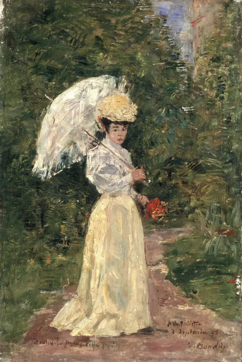 Pani Juliette w ogrodzie - Eugène Boudin