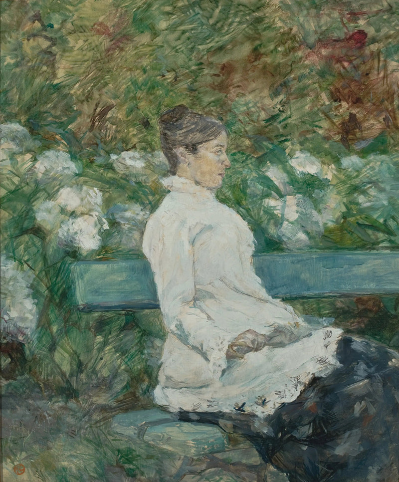 Madame la Comtesse Adèle de Toulouse-Lautrec w Ogrodzie Malromé - Henri de Toulouse-Lautrec