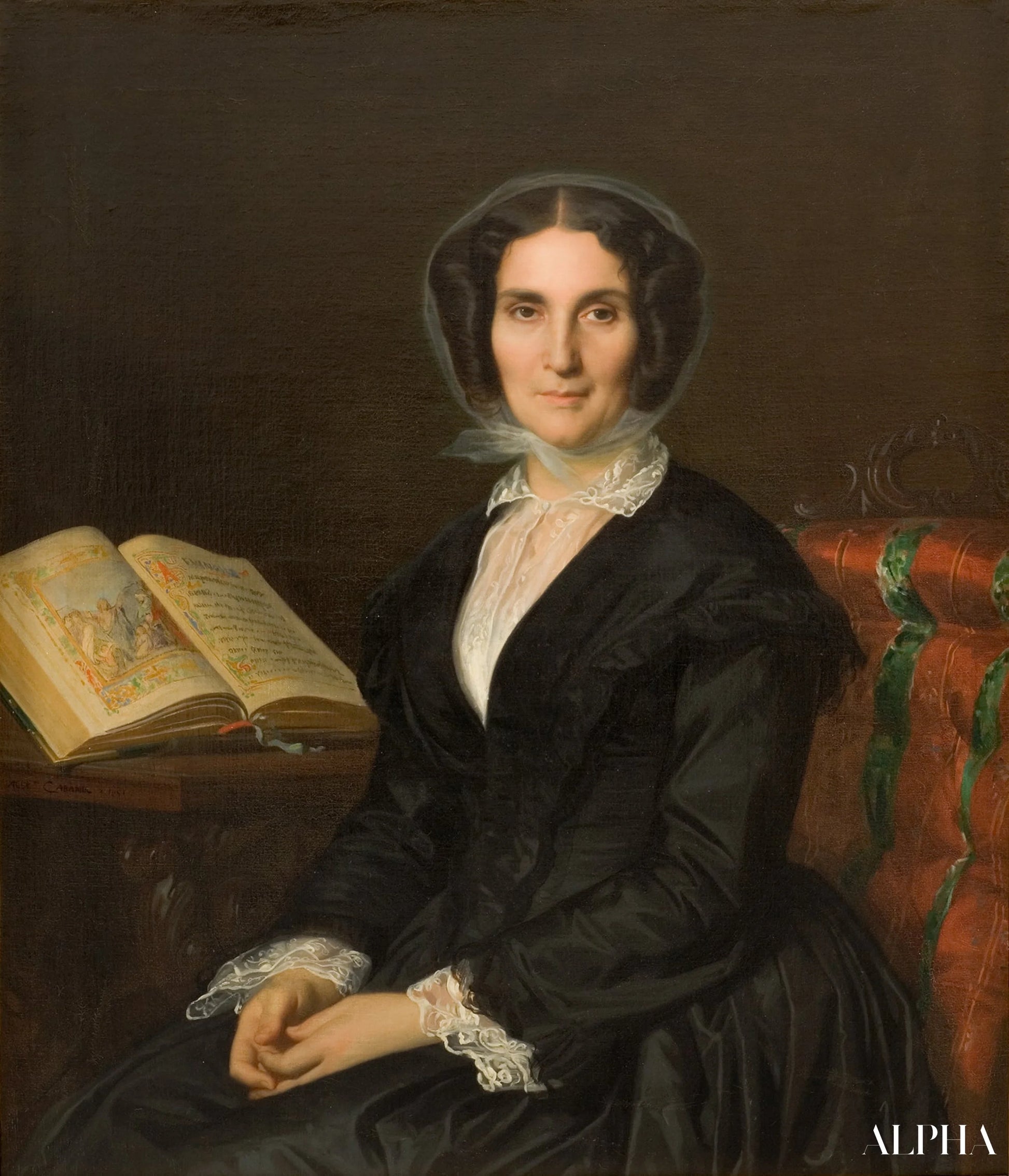 Reproduction du tableau « Madame Louise Marès - Alexandre Cabanel » par Alpha Reproduction en peinture à l’huile