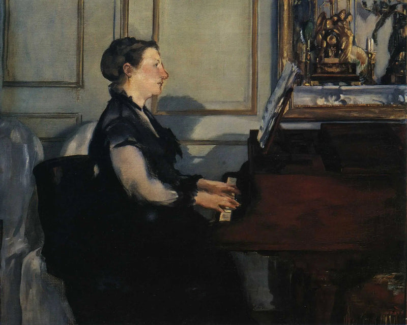 Pani Manet przy fortepianie - Édouard Manet