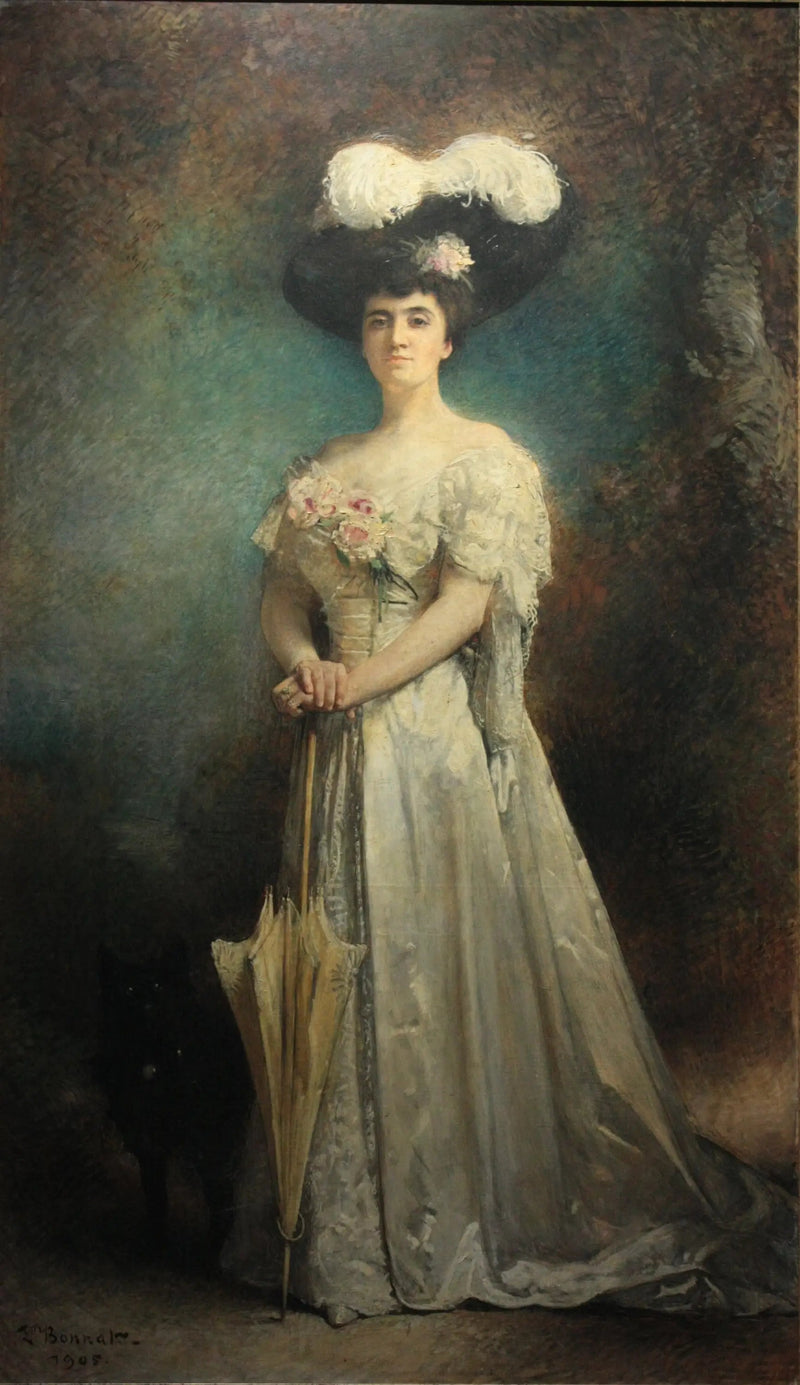 Pani Maurice Pascal i jej pies Tiny - Léon Bonnat