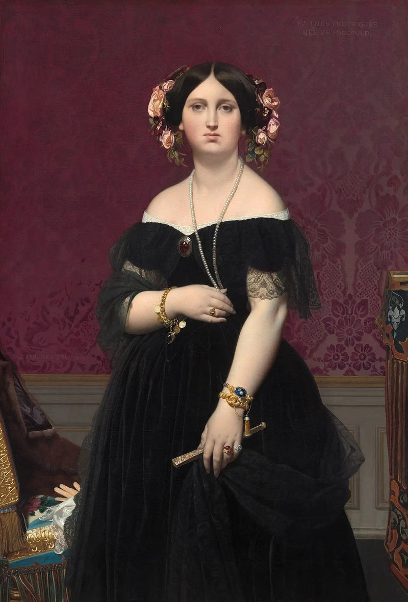 Pani Moitessier - Jean-Auguste-Dominique Ingres