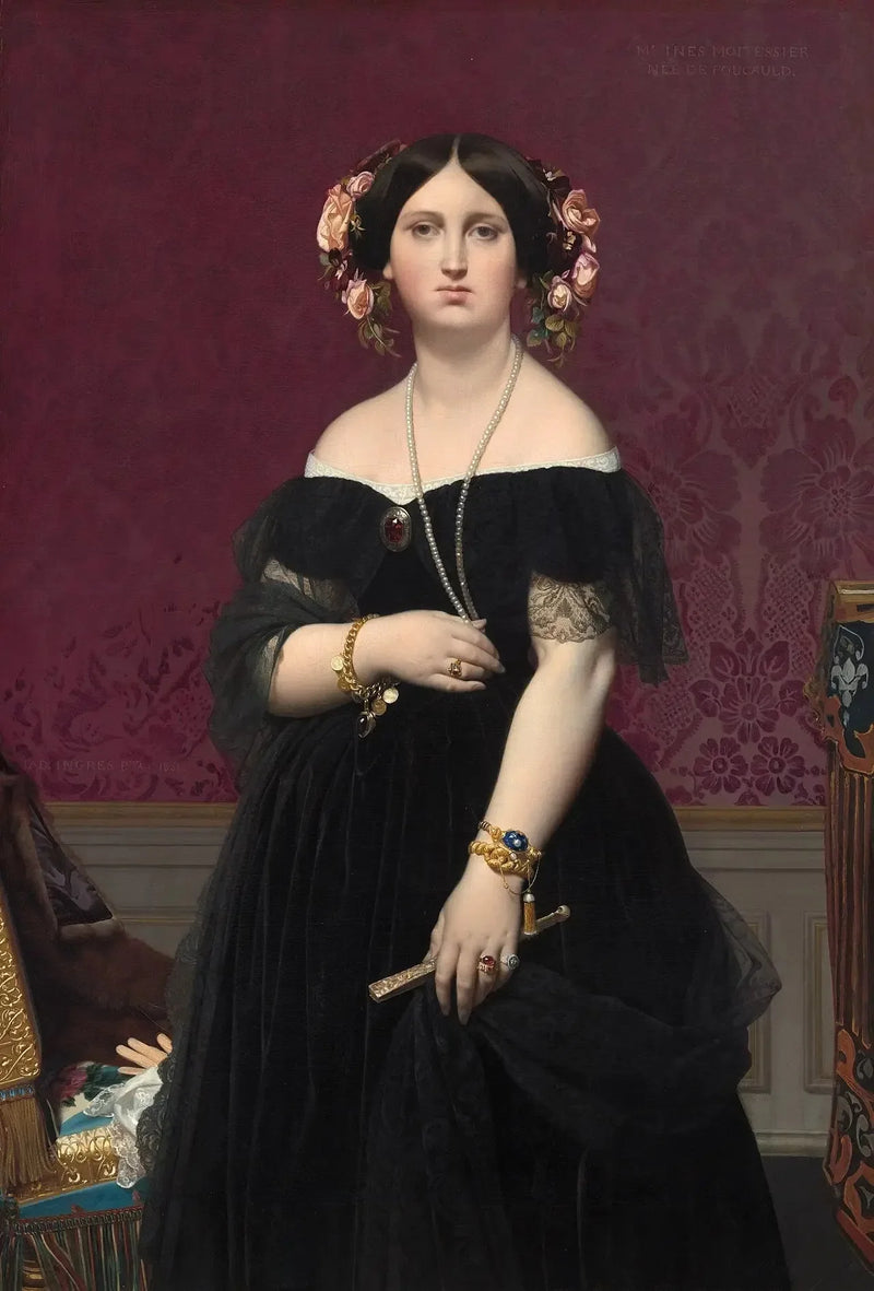 Pani Moitessier - Jean-Auguste-Dominique Ingres