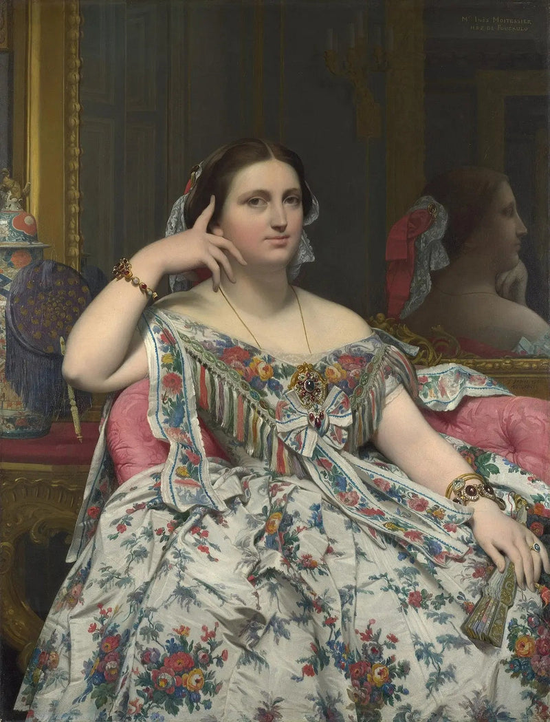 Pani Moitessier - Jean-Auguste-Dominique Ingres