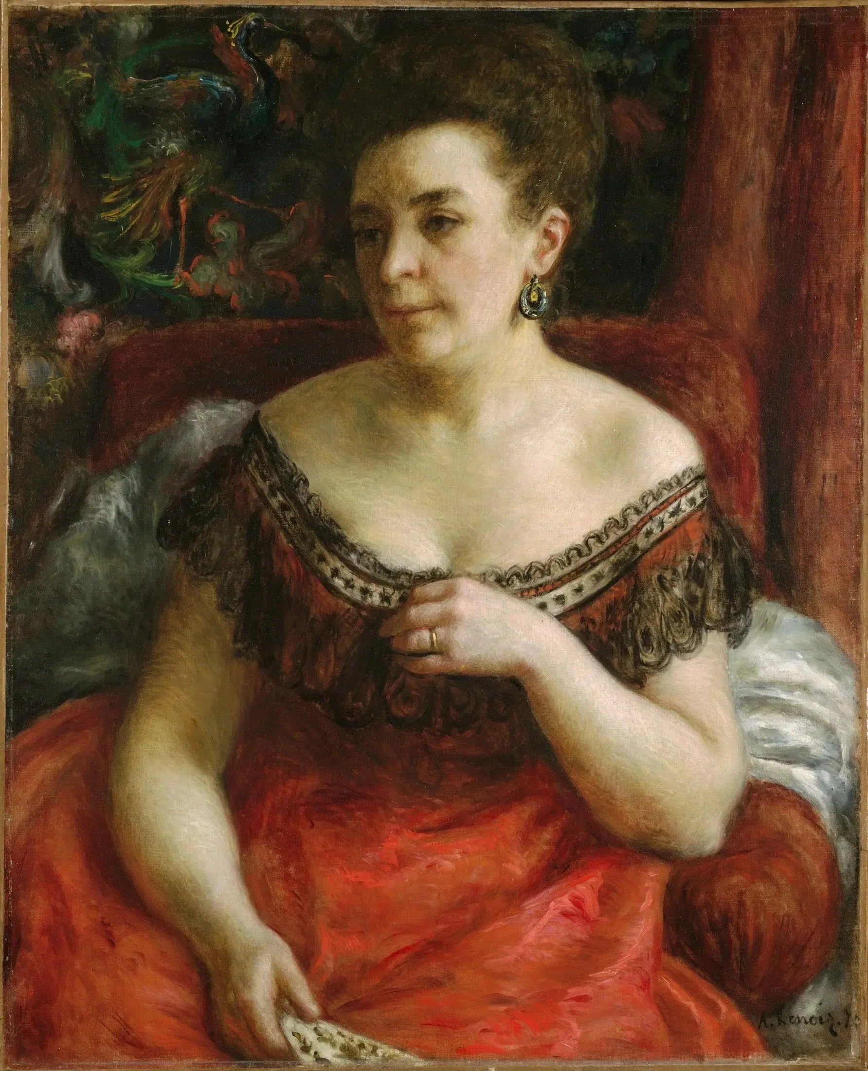 Madame Pierre Henri Renoir (Blanche-Marie Blanc, 1841-1910 ?) - Pierre-Auguste Renoir image 1 copie peinte à la main à l’huile