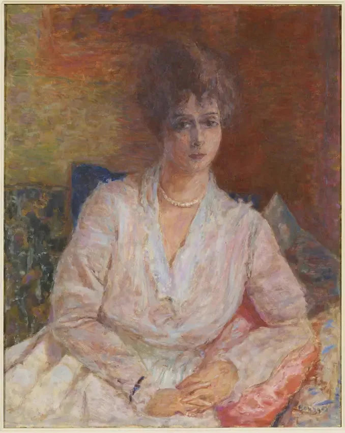 Pani Królowa Thadée Natanson w naszyjniku z pereł - Pierre Bonnard