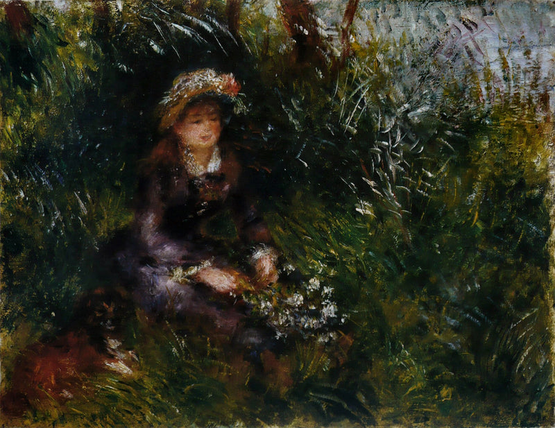 Pani Renoir z psem - Pierre-Auguste Renoir