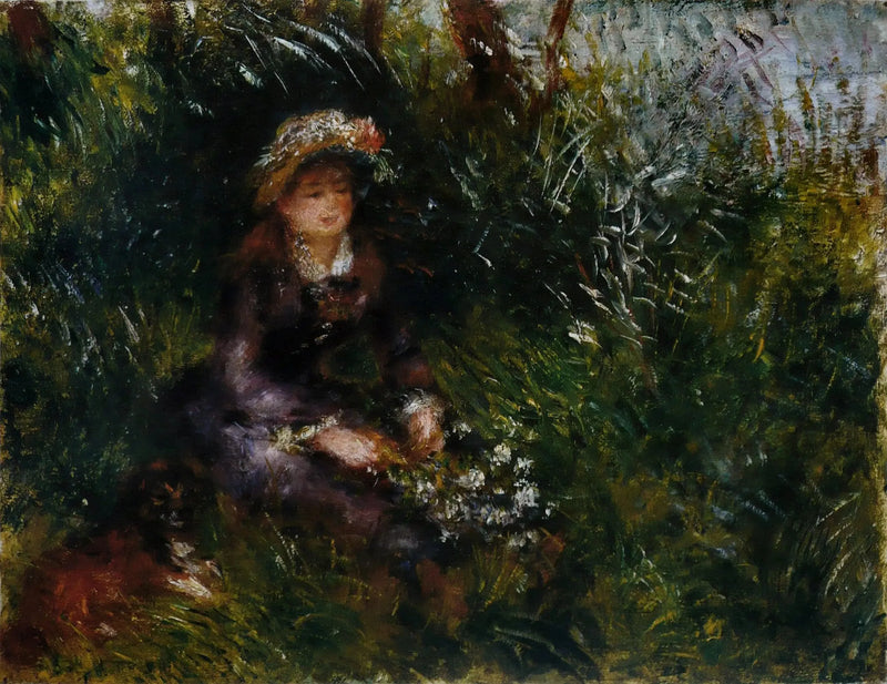 Pani Renoir z psem - Pierre-Auguste Renoir