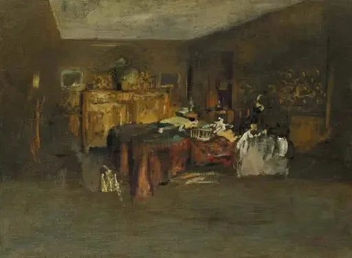 Pani Vuillard szyjąca - Édouard Vuillard