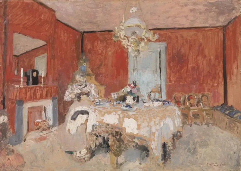 Pani Vuillard w jadalni w Villerville - Édouard Vuillard