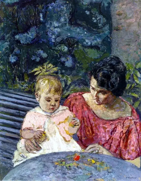 Madeleine Descorps i syn Bernard - Édouard Vuillard