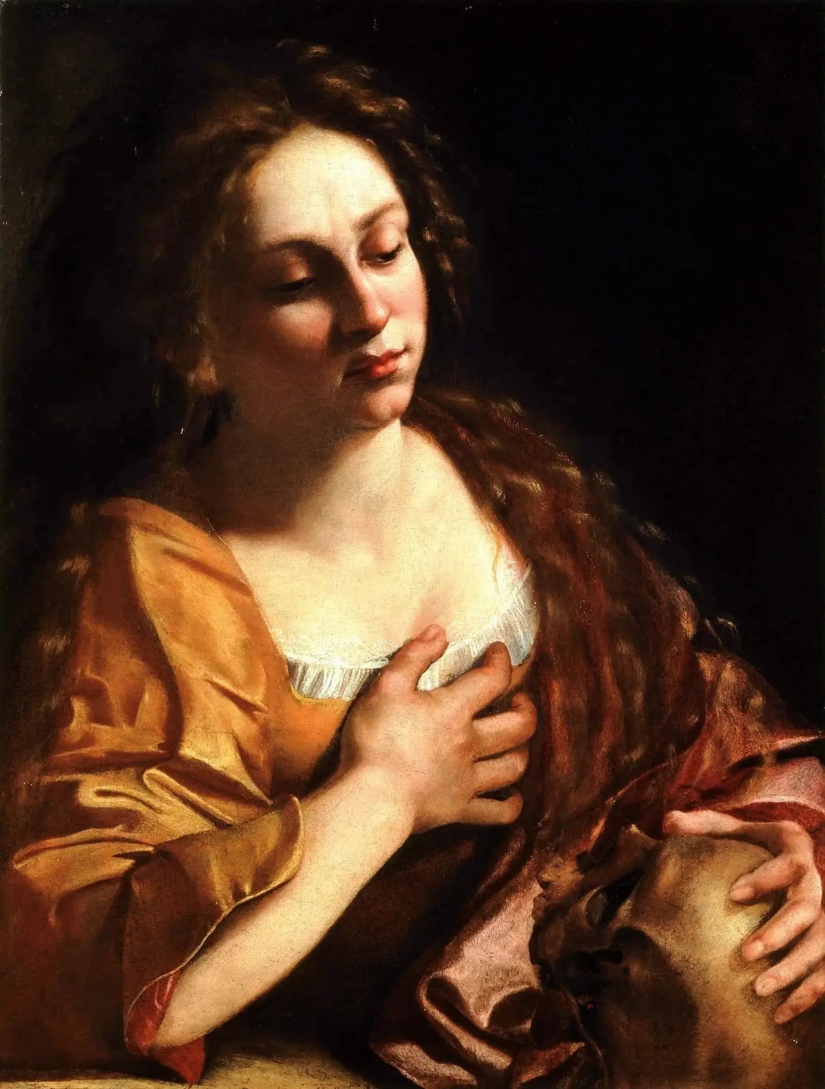 Madeleine pénitente - Artemisia Gentileschi image 1 tableau peint à l’huile sur toile