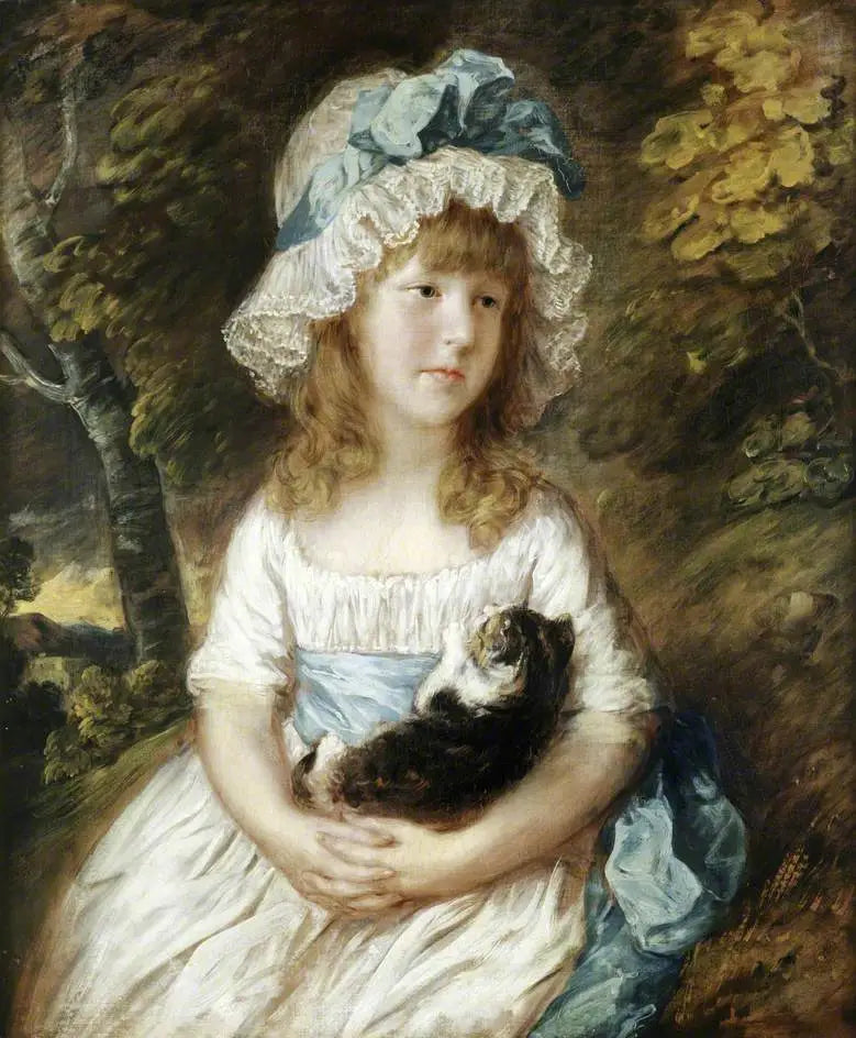 Mademoiselle Brummell (tradycyjnie identyfikowana jako) - Thomas Gainsborough