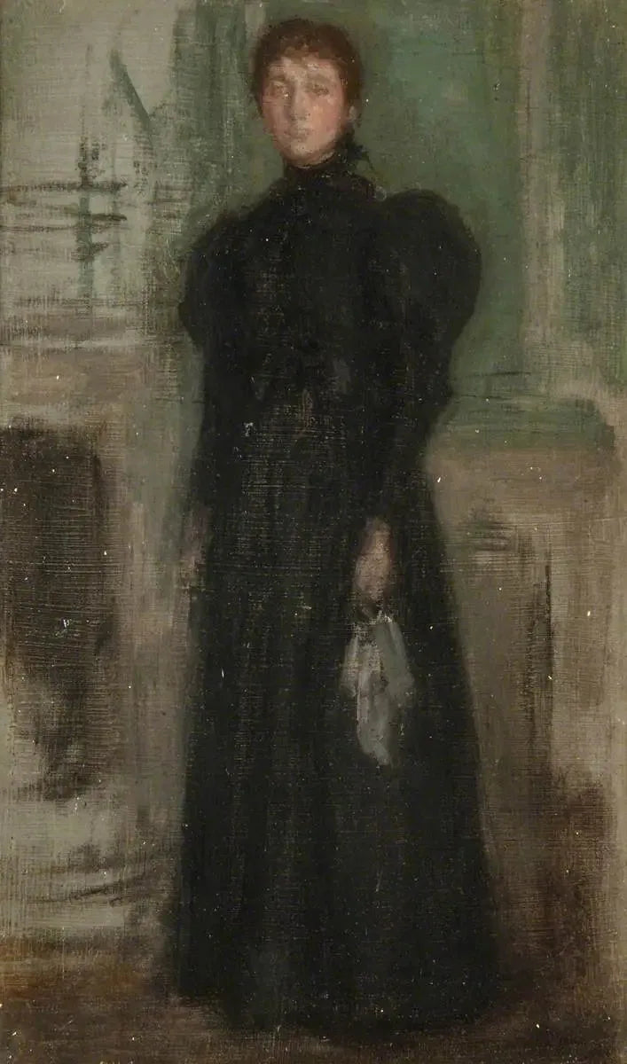 Panna Rosalind Birnie Philip stojąca - James Abbott McNeill Whistler