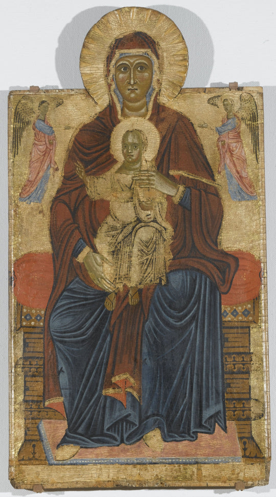 Madone à l’Enfant entourée de deux anges - Master of the Bigallo Crucifix - Alpha Reproduction