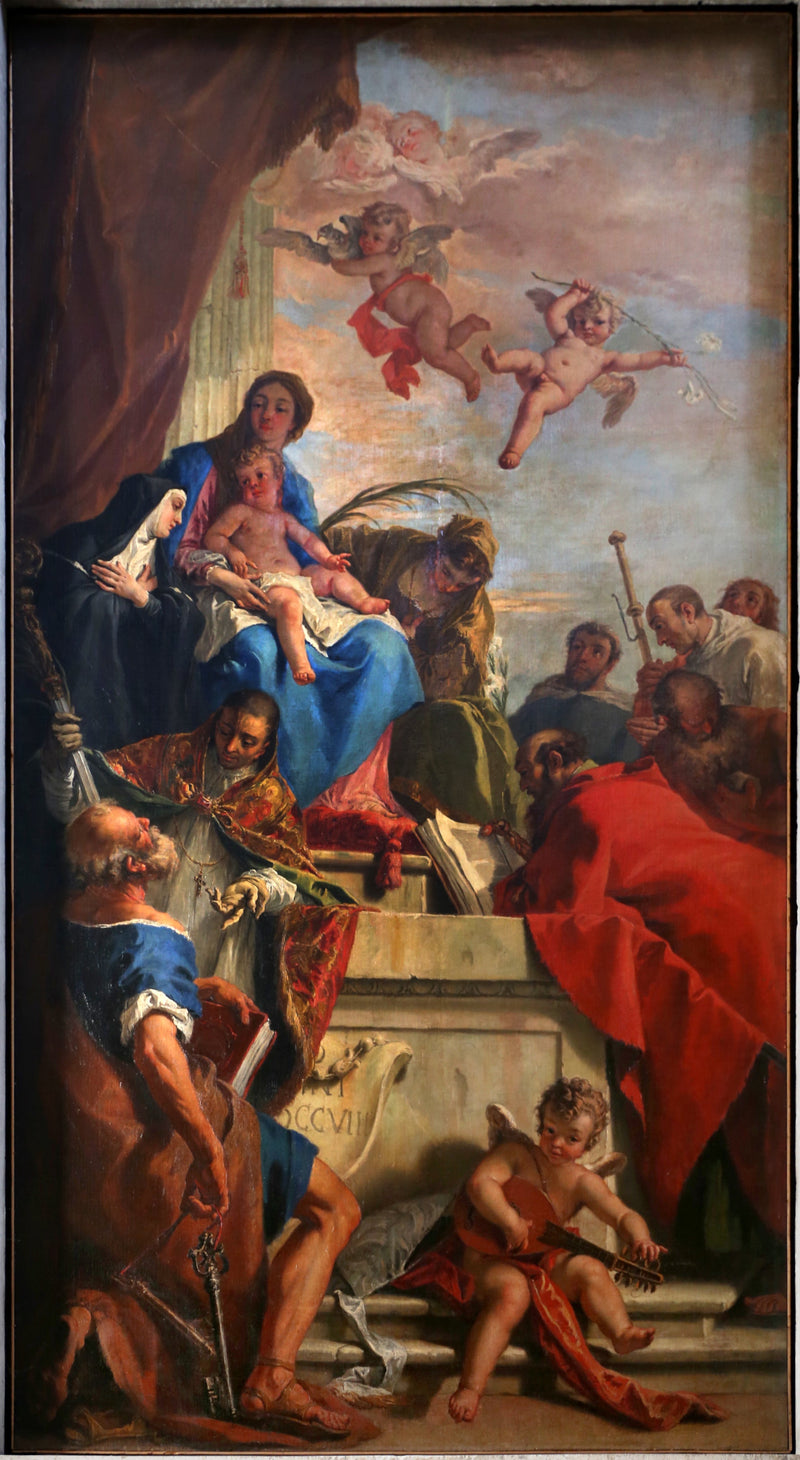 Madonna z dzieckiem i świętymi - Sebastiano Ricci