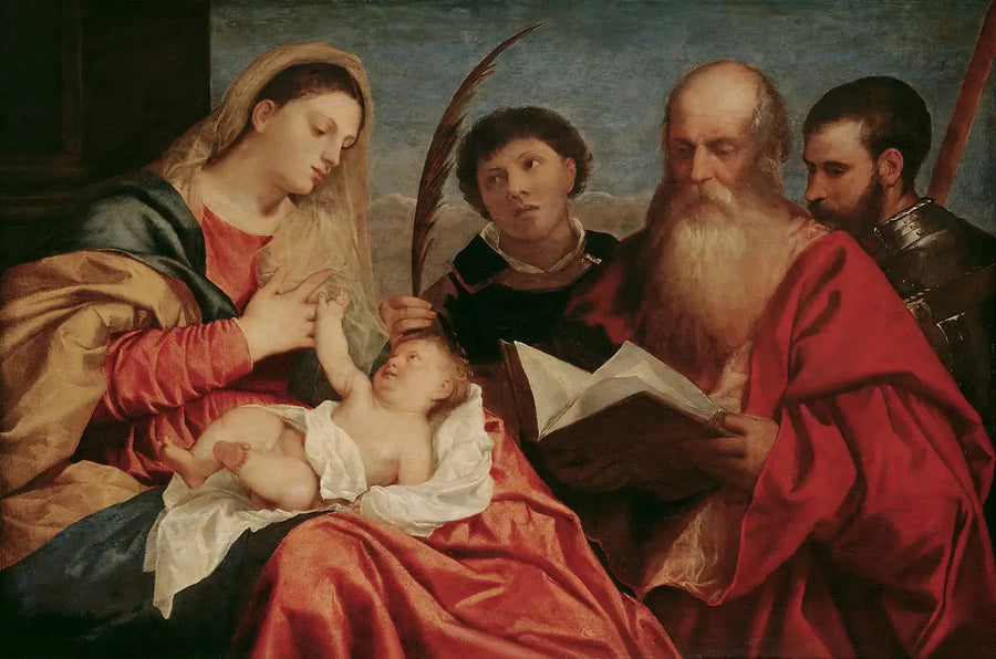 Madonna z świętymi - Titian