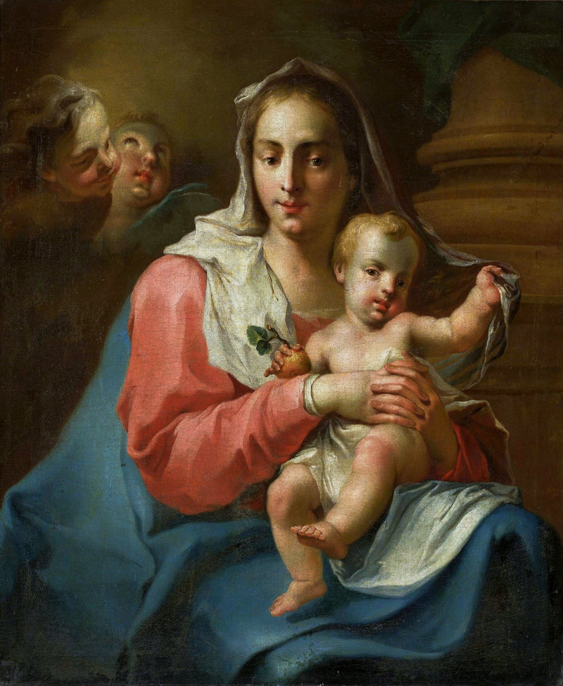 Madonna i Dziecko z dwoma aniołami - Giovanni Battista Pittoni
