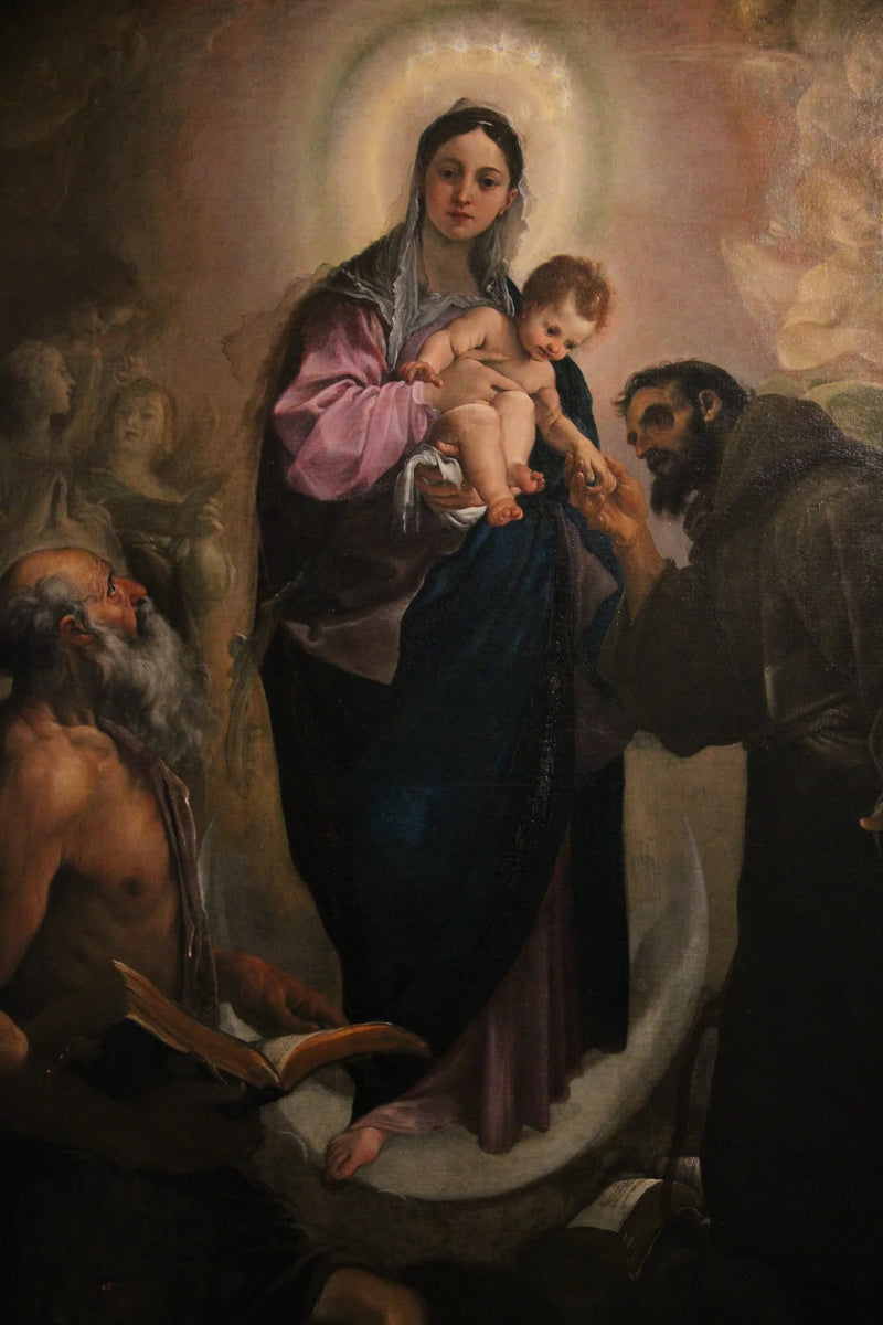 Madonna degli Scalzi z świętymi Franciszkiem i Jerońiem - Ludovico Carracci