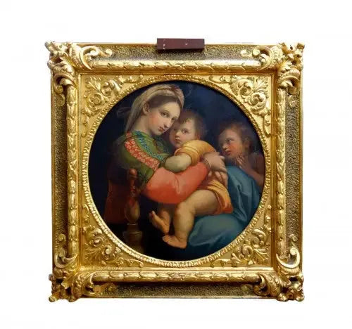 Madonna della Sedia (na podstawie oryginału włoskiego z XVI wieku) - Rafael Santi