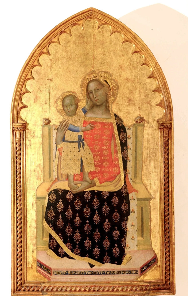 Madonna na tronie z dzieckiem - Allegretto Nuzi