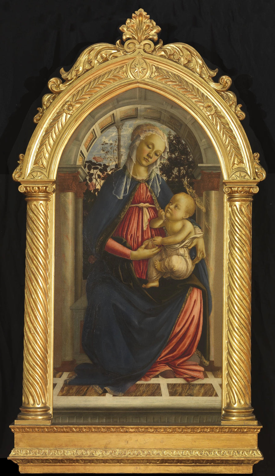 Dziewica w różanym ogrodzie - Sandro Botticelli
