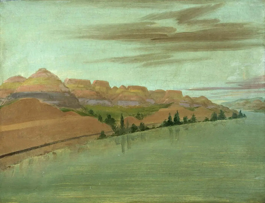 Piękne klify z gliny, 1900 mil nad Saint-Louis - George Catlin