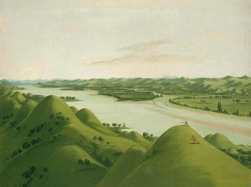 Piękne łąki nad Poncas, 1050 mil nad Saint-Louis - George Catlin