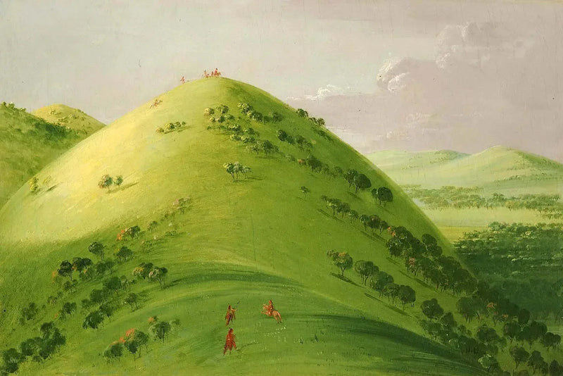 Piękne łąki, Górny Missisipi - George Catlin