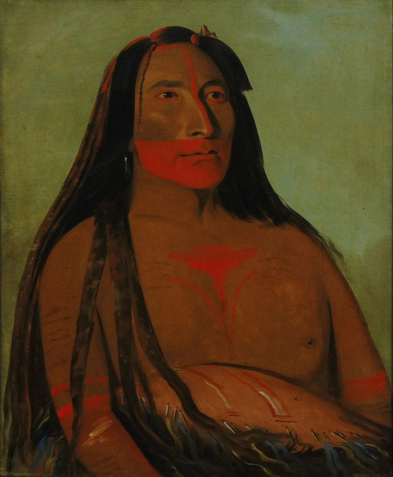 Máh-to-tóh-pa, Cztery Niedźwiedzie, Drugi Szef w Żałobie - George Catlin