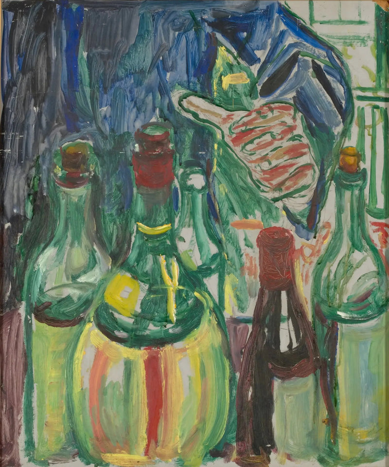 Główna sięgająca po butelki - Edvard Munch