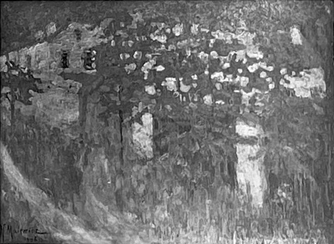 Dom na wsi (Czerwony dach) - Kazimir Malevich