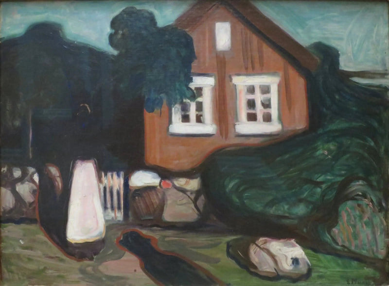 dom przy świetle księżyca - Edvard Munch