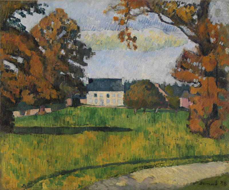 Dom na końcu parku - Émile Bernard