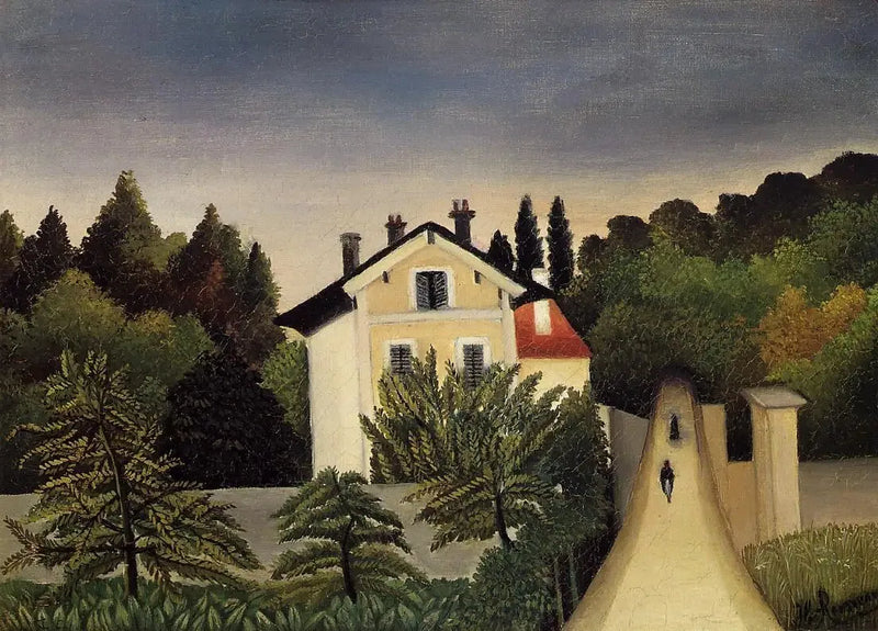 Dom u bram Paryża - Henri Rousseau
