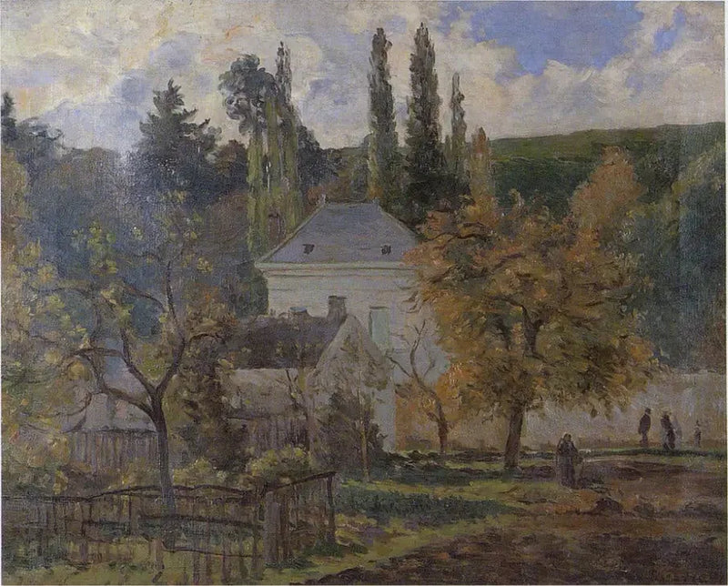 Dom mieszczański w Hermitage, Pontoise - Camille Pissarro