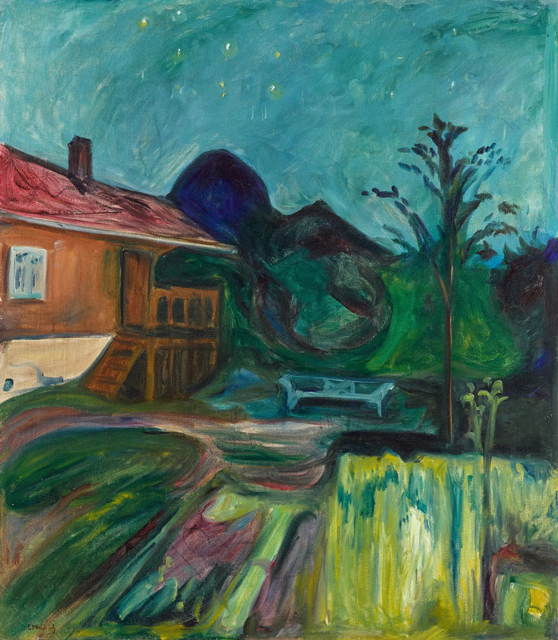 dom w letniej nocy - Edvard Munch