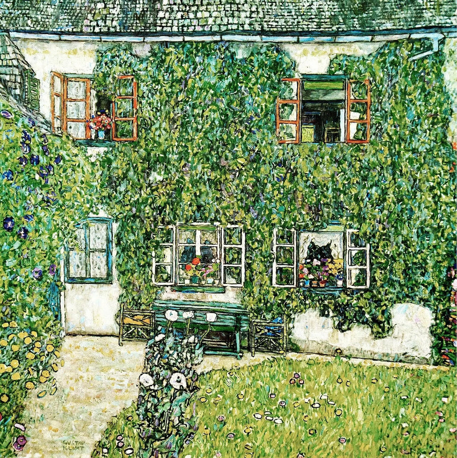 Dom wiejski w Unterach nad Attersee - Gustav Klimt