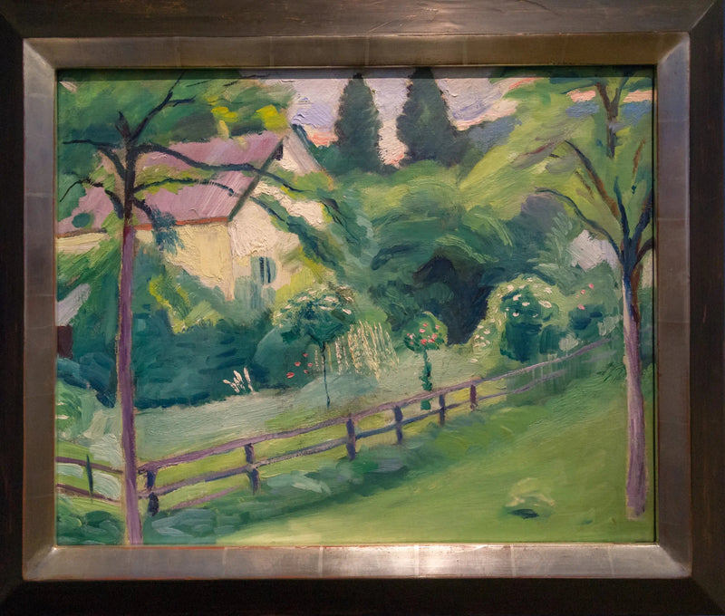 Dom wiejski z ogrodem - August Macke