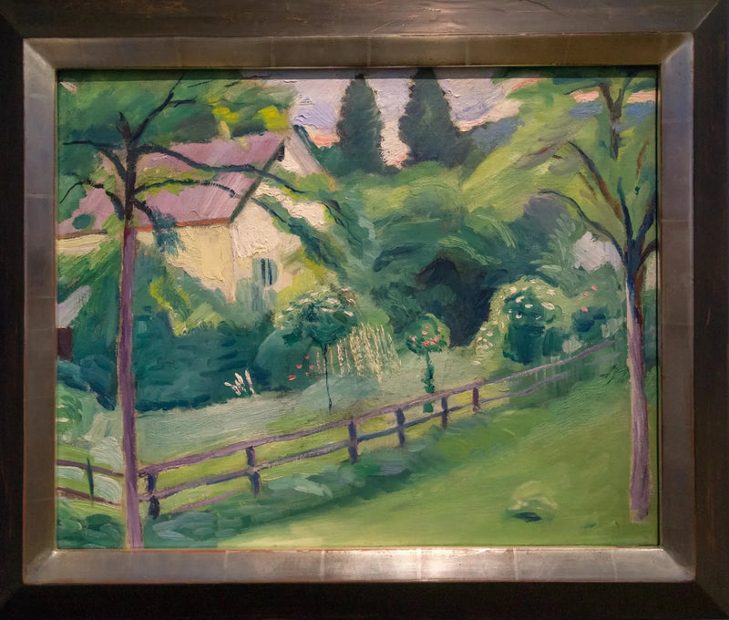 Dom wiejski z ogrodem - August Macke