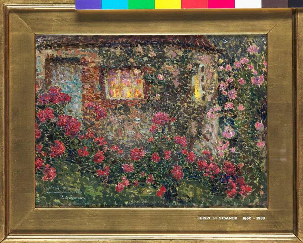 Maison de campagne parmi les roses - Henri Le Sidaner - Alpha Reproduction